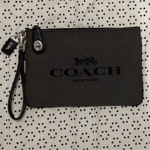Coach Black and Grey Women Clutch